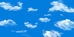 蓝天白云天花软膜