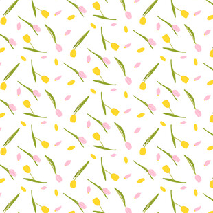 清新花卉图案背景