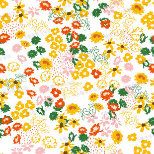 小清新花卉图案背景图