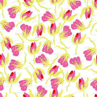 粉色花卉图案背景