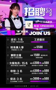 酒吧KTV会所服务生招聘