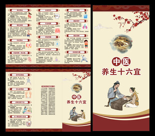中医保健知识三折页