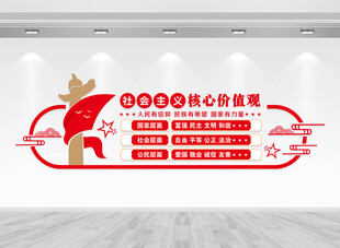 社会主义核心价值观文化墙