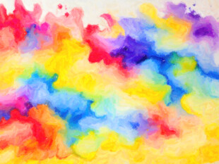 多彩水彩抽象背景图案