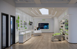 现代简约风格室内展厅空间