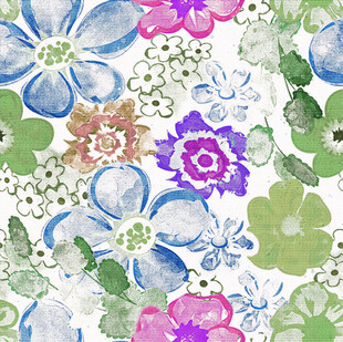 多彩花卉图案背景