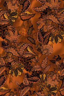 复古风树叶花卉图案纹理