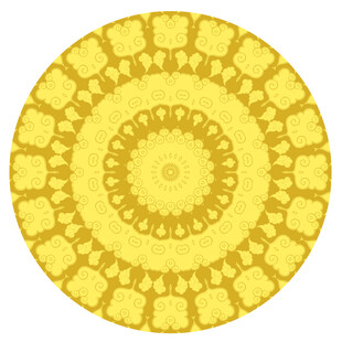 圆形祥云装饰图案