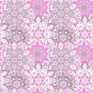 粉色花卉几何图案背景