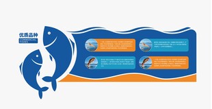 鱼水产养殖渔业文化墙