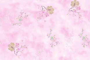 粉色梦幻花卉背景图案