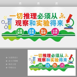 学校实验室文化墙