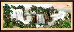 山水国画风景图