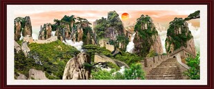 壮丽山水景观图