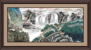 中式山水挂画