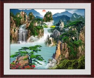  客厅山水画 