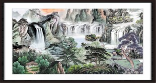 山水国画风景图