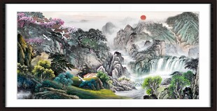 山水国画风景图