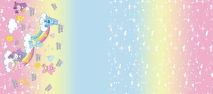 梦幻彩虹独角兽背景图