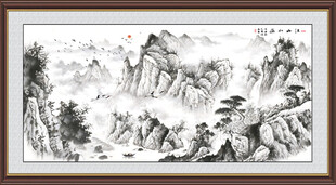 水墨画山水国画