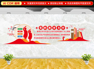 党的教育方针文化墙