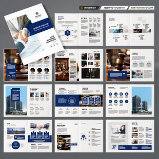 律师事务所画册版式设计