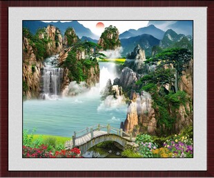 山水国画风景图