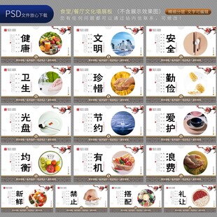 食堂文化 餐厅标语 餐饮展板