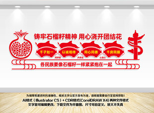 民族团结石榴籽精神文化墙