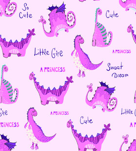 可爱紫色恐龙图案背景