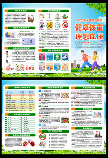  高血压日三折页