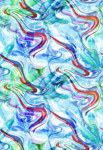 扎染云纹流体女装素材