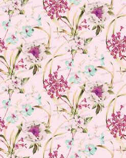 粉色花卉图案背景