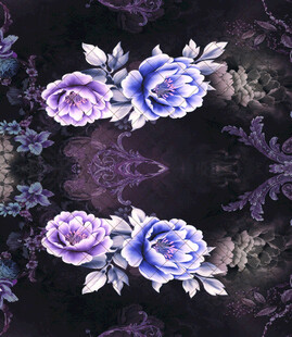 紫色花卉图案背景纹理