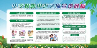 冬季预防甲流乙流宣传展板