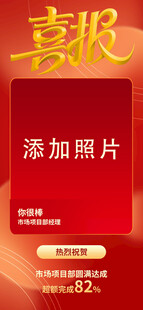 喜庆婚礼照片展示模板