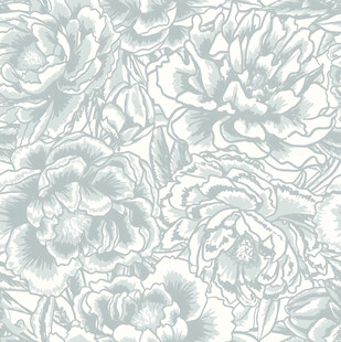 淡蓝花卉图案纹理背景