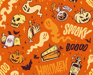 万圣节主题图案设计元素