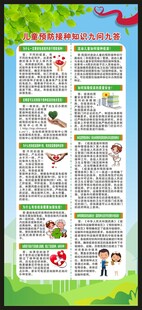 预防接种日展架