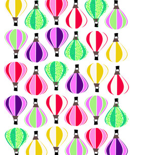 彩色气球图案背景设计
