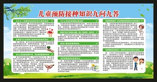 全国儿童预防接种日宣传栏