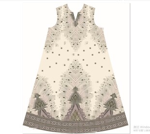 大袍子设计 数码印花 外单 中