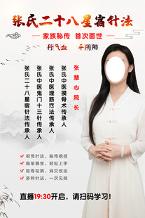 中医海报二十八星宿针法