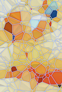 多彩几何玻璃马赛克图案