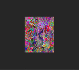 扎染花 涂鸦 复古花