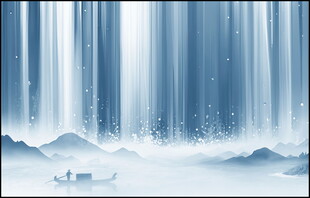 瀑布山水图