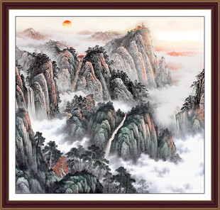 泰山书房装饰画 泰山五岳独尊