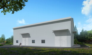 现代风格工业仓库建筑