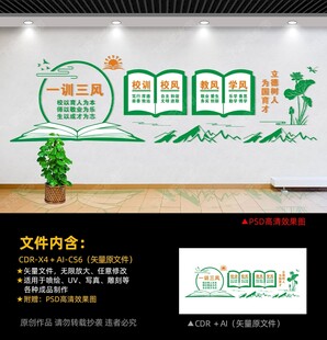 一训三风文化墙