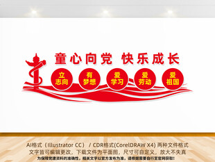 童心向党少先队文化墙